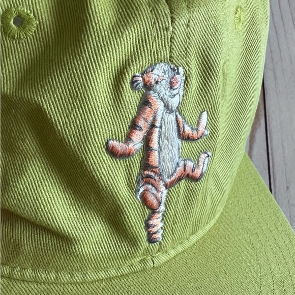 Disney Winnie The Pooh Tigger Embroidered Ball Cap in Green - Picture 8 of 8